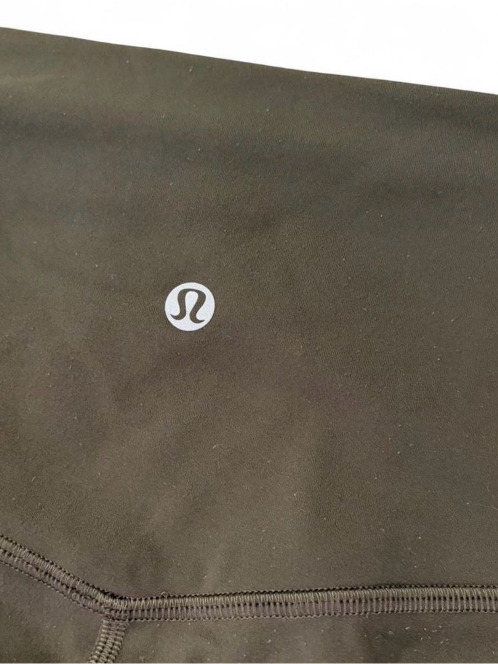 Lululemon dark olive green align leggings in Sz. 4, Inseam 28”. High Rise.